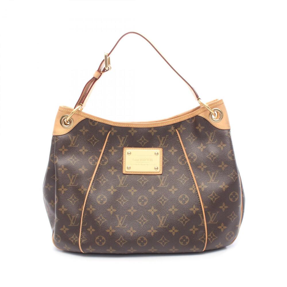 Louis Vuitton Galliera Shoulder Bag Canvas Leather Monogram Brown